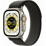 MQF53LL/A Apple Watch 8 Ultra GPS+Cellular, 49mm Titanium Case with Black/Gray Trial Loop M/L