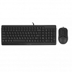 Клавиатура + мышь A4Tech Fstyler F1512 клав:черный мышь:черный USB F1512 BLACK