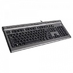 Клавиатура A-4Tech KLS-7MUU, USB, проводная с USB портом черно-серый 94395