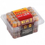 Kodak MAX LR6-24 plastic box 24 AA PVC 24/480/19200 24шт в уп-ке KAA-24