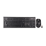 Комплект клавиатура+мышь A4TECH 3000NS, USB, беспроводной, черный