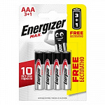 Energizer MAX E92/AAA 1.5V 3+1шт 4 шт. в уп-ке