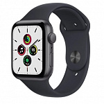 MKQ63LL/A Apple Watch SE GPS, 44mm Space Grey Aluminium Case with Midnight Sport Band