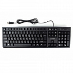 Клавиатура Gembird KB-8355U-BL,USB,черный, 104 клавиши, кабель 1,5м