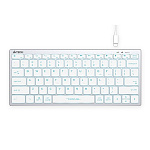 Клавиатура A4Tech Fstyler FX61 белый USB slim LED FX61 WHITE