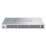 TP-Link S5500-48GP4XF Управляемый коммутатор Omada Pro уровня 2+ с 48 гигабитными портами PoE+ и 4 портами SFP+