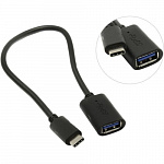 VCOM CU409 Кабель-адаптер USB 3.1 Type-Cm -- USB 3.0 Af , OTG 1,5A , 5,0Gbps , 0,2m