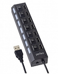 Perfeo USB-HUB 7 Port, PF-H033 Black чёрный PF_C3223