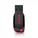 SanDisk USB Drive 64Gb Cruzer Blade SDCZ50-064G-B35 USB2.0, Black-Red