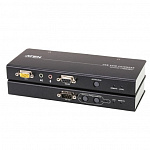 Удлинитель консоли клав./мышь USB+мон.+аудио+RS232 на 200м/ USB VGA/Audio Cat 5 KVM Extender