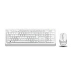 Клавиатура и мышь Wireless A4Tech FG1010 WHITE бело-серая, USB 1147575