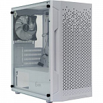 Powercase CMIMZW-L3 Корпус Mistral Micro Z3W Mesh LED, Tempered Glass, 2x 140mm + 1х 120mm 5-color fan, белый, mATX CMIMZW-L3