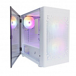 Корпус 1STPLAYER DK D3-B White / mATX / 1x120mm & 2x140mm LED fans inc. / D3-B-WH-2F1P-W-1F1-W