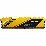 Память DIMM DDR4 8Gb PC28800 3600Mhz Netac Shadow Yellow с радиатором NTSDD4P36SP-08Y C18