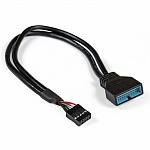 Exegate EX284940RUS Кабель-переходник USB 2.0-USB 3.0 ExeGate EX-CC-U3U2-0.3 9pin/19pin, 0,3м