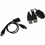 ORIENT UHD-300SL, адаптер USB 2.0 to Slimline SATA, для оптических приводов ноутбука, двойной USB кабель 30831