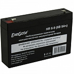 Exegate EX285851RUS Аккумуляторная батарея HR 6-9 6V 9Ah 634W, клеммы F1