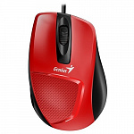 Мышь DX-150X, USB, G5, красная/чёрная red, optical 1000dpi, подходит под правую руку package