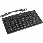 Клавиатура Genius LuxeMate 100 Black компактная, влагоустойчивая, клавиш 88, провод 1,5 м, USB 31300725102/31300725116