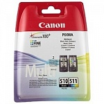 Canon PG-510/CL-511 2970B010 Картридж для PIXMA MP240/260/480, MX320/330, , 244 стр.
