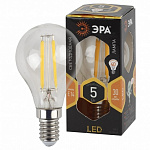 ЭРА Б0043437 F-LED P45-5W-827-E14 Лампа ЭРА филамент, шар, 5Вт, тепл, E14