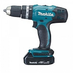 Makita DHP453SYE Дрель-шуруповерт аккумуляторная ударная DHP453SYE 18В,2х1.5Ач Li-ion,БЗП-13мм,0-400\1300об\м,42\27Нм,1.7кг,чем,совм с 4Ач Li-ion