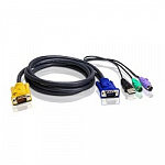 ATEN 2L-5303UP KVM Кабель/шнур, монитор+клавиатура+мышь USB-PS/2 HYBRID CABLE. 3M