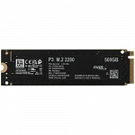 SSD M.2 Crucial 500Gb P3 CT500P3SSD8 PCI-E 3.0 x4, up to 3500/1900MBs, 3D NAND, NVMe, 110TBW, 22х80mm