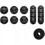 Набор клипс для крепления бытовых проводов ONKRON CM-1 Black