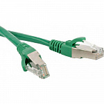 Hyperline PC-LPM-SFTP-RJ45-RJ45-C6-0.5M-LSZH-GN Патч-корд SF/UTP, экранированный, Cat.6, LSZH, 0.5 м, зеленый