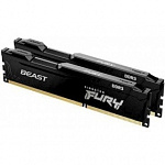 Kingston DRAM 8GB 1600MHz DDR3 CL10 DIMM Kit of 2 FURY Beast Black KF316C10BBK2/8