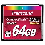 Compact Flash 64Gb Transcend, High Speed TS64GCF800 800-x