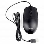 Gembird MOP-420 Мышь, USB, черный, 2кн.+колесо-кнопка, 1000 DPI, кабель 1.8м