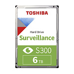 6TB Toshiba Surveillance S300 HDWT860UZSVA/HDKPB06Z0A01S SATA 6.0Gb/s, 5400 rpm, 256Mb buffer, 3.5" для видеонаблюдения