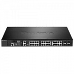 D-Link DXS-3400-24TC/A1ASI PROJ Управляемый стекируемый коммутатор уровня 2+ с 20 портами 10GBase-T и 4 комбо-портами 10GBase-T/SFP+