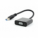 Cablexpert Видео-адаптер USB3 – VGA , черный AB-U3M-VGAF-01