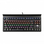Клавиатура игровая Gembird KB-G520L ,USB, механические переключатели, 87 клавиш,подсветка Rainbow 10 режимов, провод 1.8м, подставка под телефон