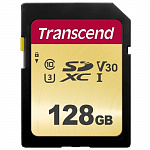 SecureDigital 128Gb Transcend TS128GSDC500S SDXC Class 10, UHS-I U3, MLC