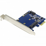 ORIENT A1061S-MS, Контроллер PCI-Ex1 v2.0, SATA3.0 6Gb/s, 2-port int: mSATA + SATA, ASM1061 chipset, oem 30288