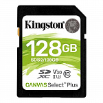 SecureDigital 128Gb Kingston SDS2/128GB SDXC Class 10 UHS-I U3 Canvas Select Plus