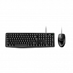 Клавиатура + мышь Genius КМ-170 Черный, USB,104 кл+ кнопка SmartGenius, мембранная, защита от проливаний,1000 DPI 31330006403