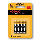 Kodak LR03-4Bl Xtralife Alkaline K3A-4 40/200/32000 4 шт. в уп-ке