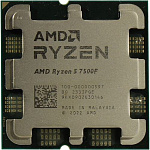 CPU AMD Ryzen 5 7500F OEM 100-000000597 Base 3,70GHz, Turbo 5,00GHz, without graphics, L3 32Mb, TDP 65W, AM5