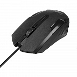 Мышь ExeGate SH-9025L USB, оптическая, 1000dpi, 3D, 3 кнопки и колесо прокрутки, длина кабеля 2м, черная, RTL