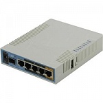 MikroTik RB962UiGS-5HacT2HnT Беспроводной маршрутизатор hAP ac 2.4+5ГГц, 802.11a/b/g/n/ac, 5x Ethernet 1G, 1x SFP