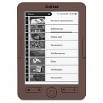 Digma E60C 6" E-ink HD Pearl 1024x758 600MHz/4Gb/microSDHC коричневый