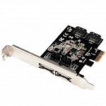 Controller ST-Lab, PCI-E x1, A-480, 2 int SATA600 + 2 ext SATA600, +LP bracket, Ret
