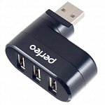 Perfeo USB-HUB 3 Port, PF-VI-H024 Black чёрный