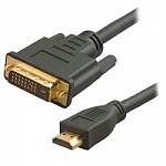 5bites APC-073-020 Кабель HDMI M / DVI M 24+1 double link, зол.разъемы, ферр.кольца, 2м.