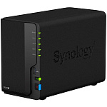 Synology DS220+ Сетевое хранилище DC 2,0GhzCPU/2GBupto6/RAID0,1/up to 2HDDs SATA3,5' 2,5'/2xUSB3.0/2GigEth/iSCSI/2xIPcamup to 25/1xPS /2YW
